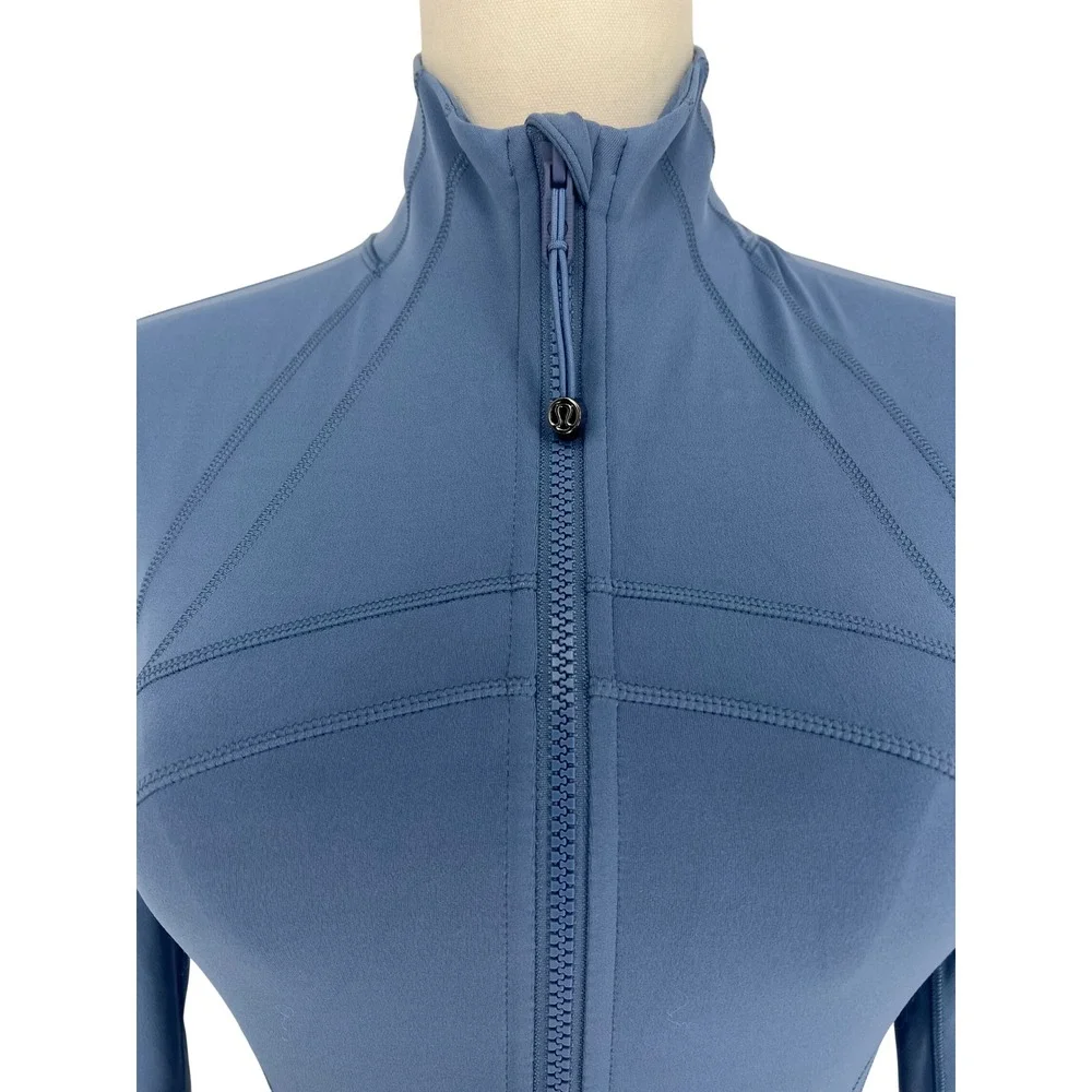 Lululemon Define Jacket Nulu Washed Denim Blue Size 4